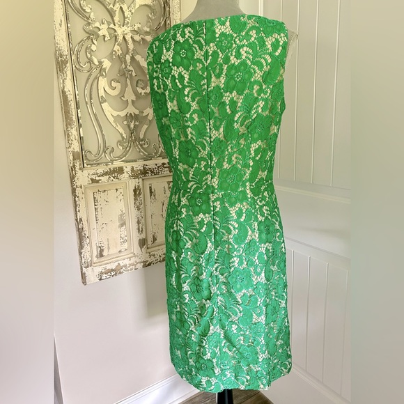 Alex Marie Green Lace Dress - Sz 8 - Picture 4 of 7